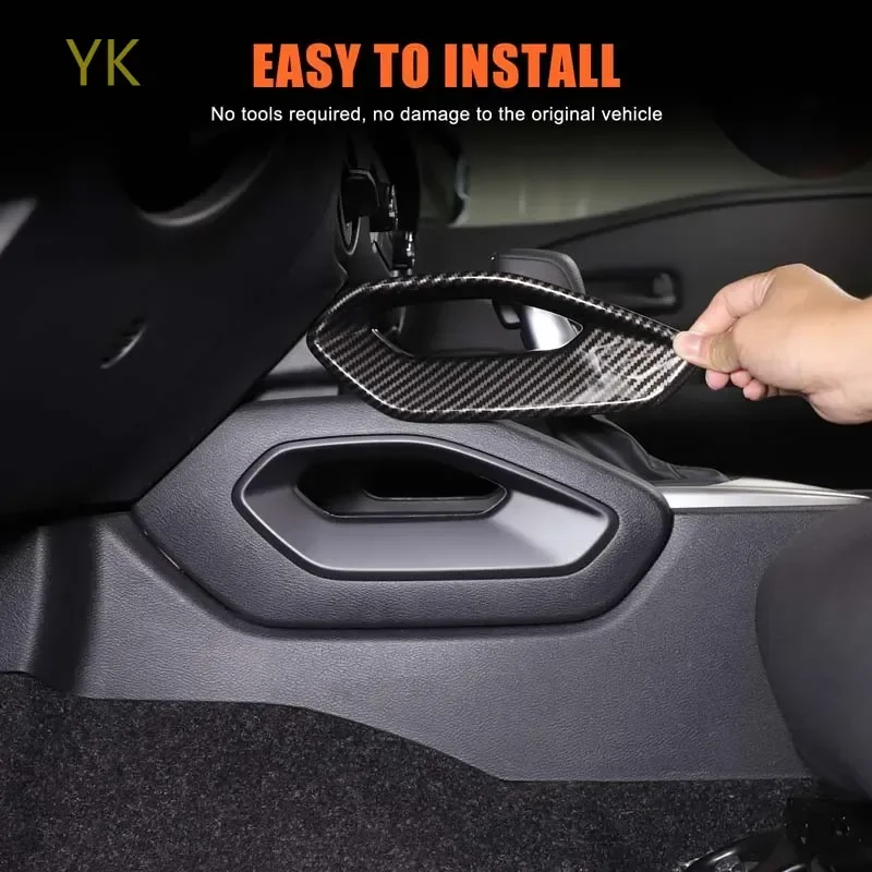 

ABS углеродное волокно автомобильная центральная консоль подлокотник боковая защитная крышка отделка внутренние автомобильные аксессуары для Nissan Frontier 2022-2025
