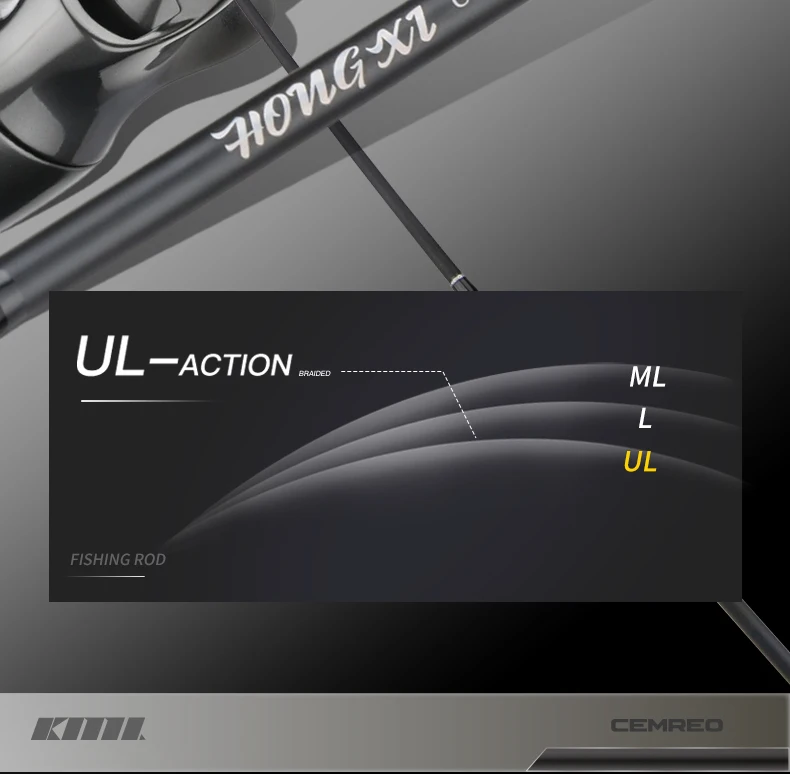 CEMREO UL Solid Tip Forellenrute Spinn-/Casting-Angelrute Leichtgewichtige Rute zum Angeln Modell: YANQUE – Detail 8