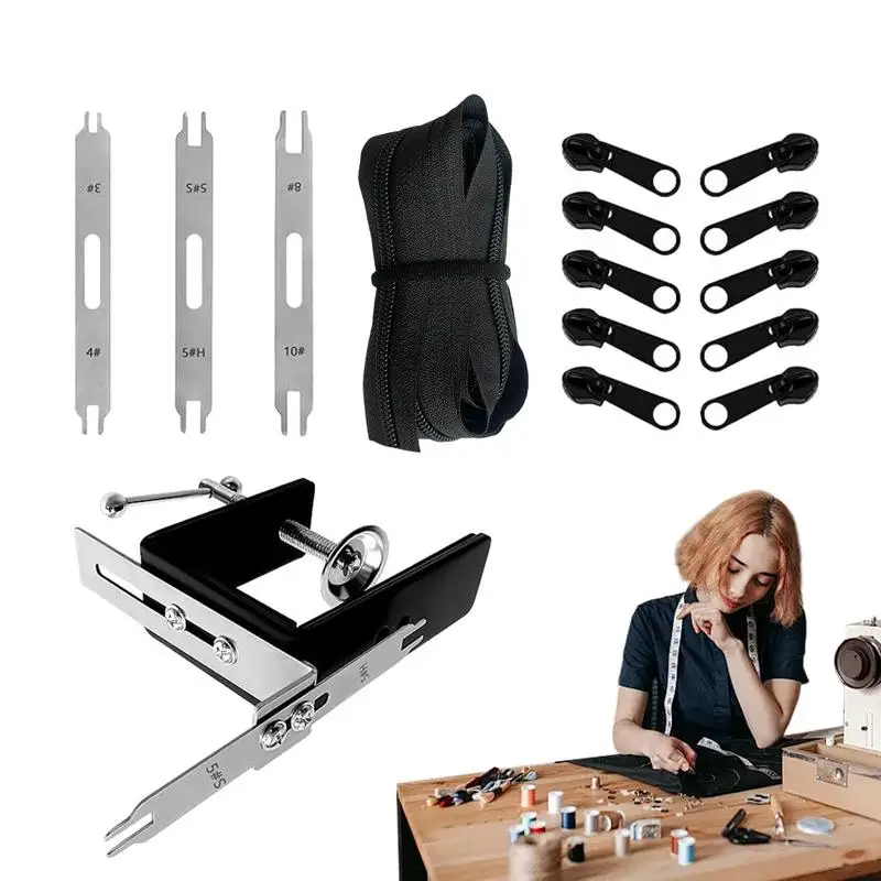 

Зажим на молнии из нержавеющей стали, портативный зажим на молнии, инструмент для зажима на молнии, многофункциональный слайдер на молнии, устанавливаемый зажим для ремесленных изделий