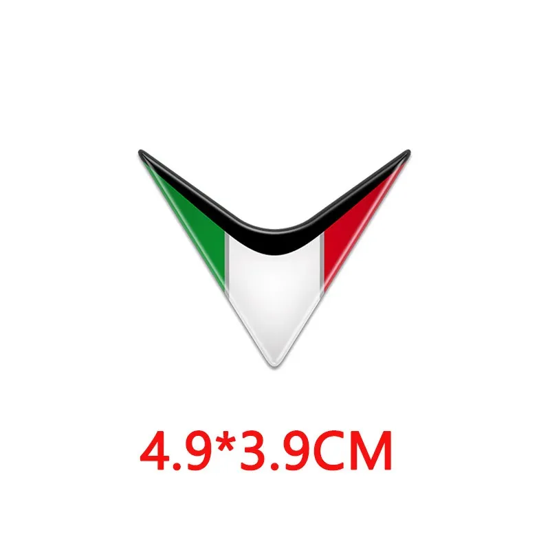 

For motorcycle car helmet luggage 3D decal helmet logo A pair of Italian logo high-quality stickers
