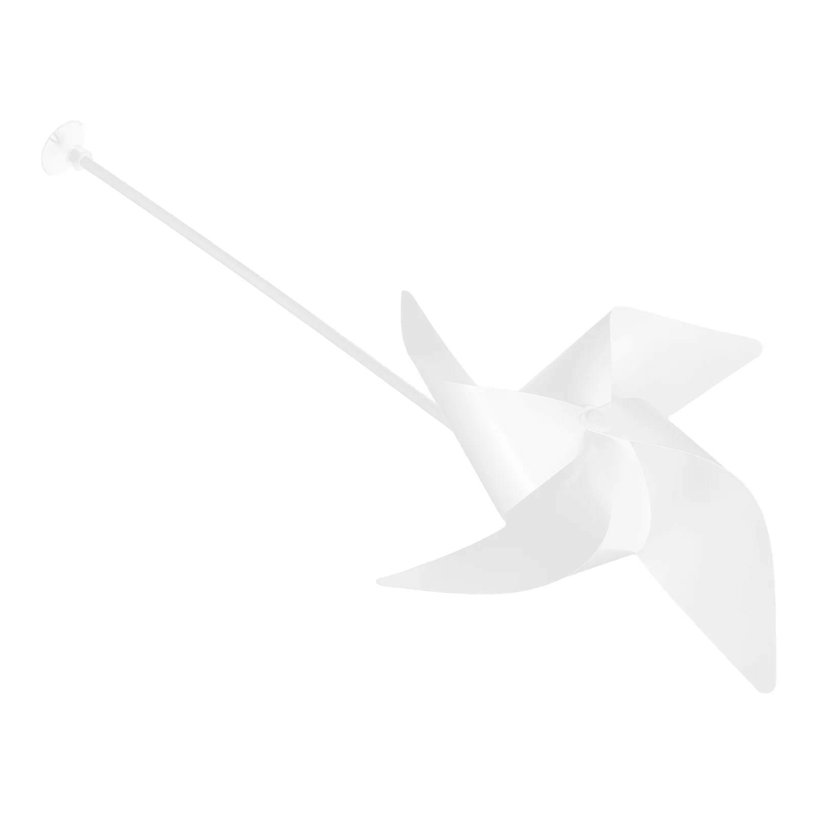 

10Sets Outdoor Windmill Spinners White DIY Plastic Pinwheels Suction Cup Sticks Garden Yard Patio Decoration Kit