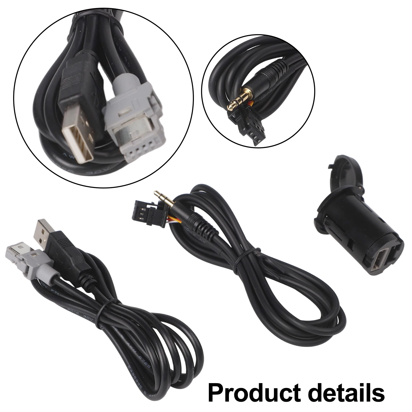 

Автомобильный аудиоадаптер-разъем (OEM номер 96656713XT) с износостойкими характеристиками, длина кабеля 150 см, установка в центральную консоль