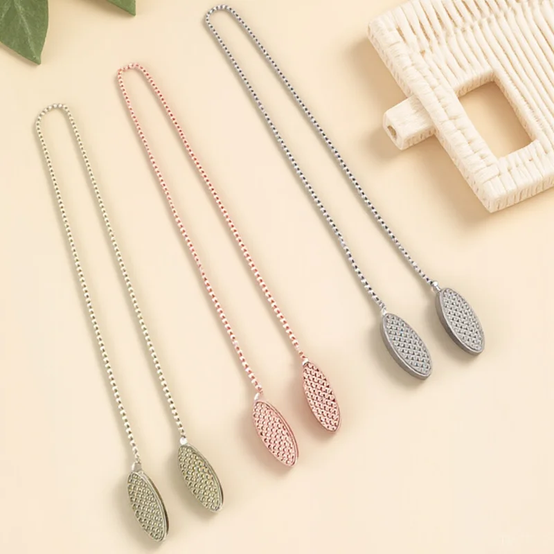

3pcs Napkin Clips Chain Zinc Alloy Heavy Duty Alligator Bib Holder For Adults Serviette Fixing Carry Grease
