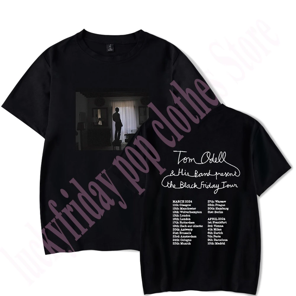 Tom Odell Black Friday 2024 tour t-shirt Merch Unisex Trend Casual Short Sleeve Top