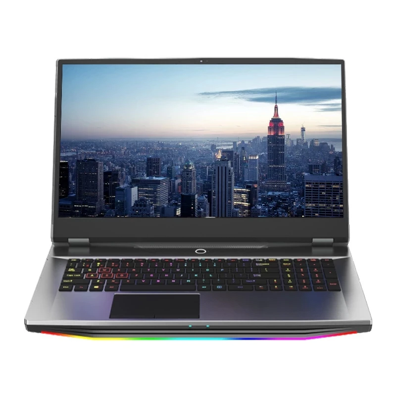 Ultrabook Gaming Laptop17.3 Polegada 4G Solo Display, Gaming Display2K 144HZ, Intel Core I9 Desbloqueio de impressão digital, Teclado Brilho Colorido