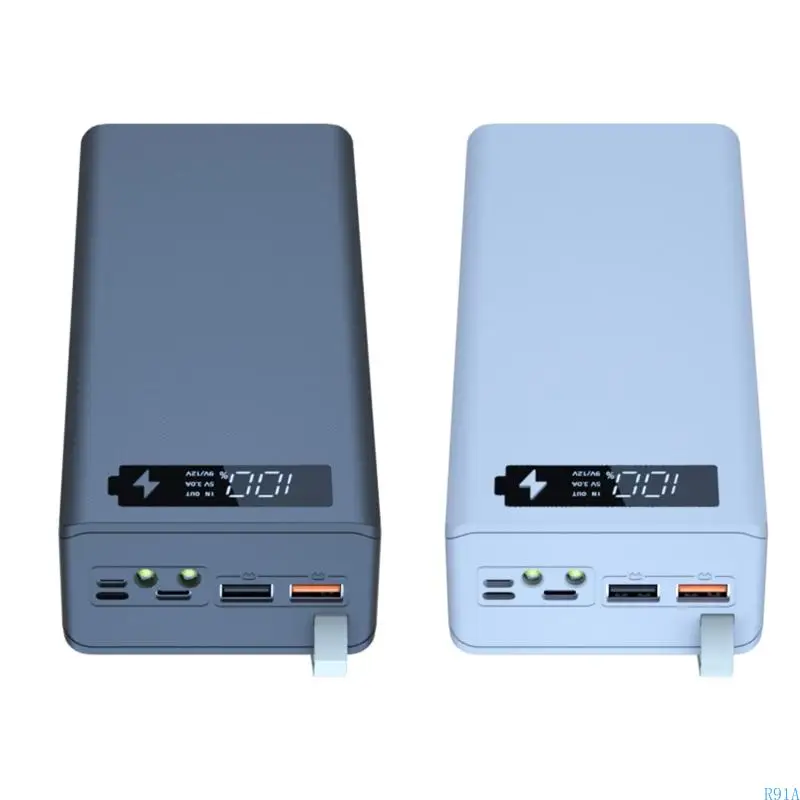 

R91A C16PD DIY USB Mobile Power For Shell с светом беспроводной зарядки для корпуса Box Box USB Digital Display 1