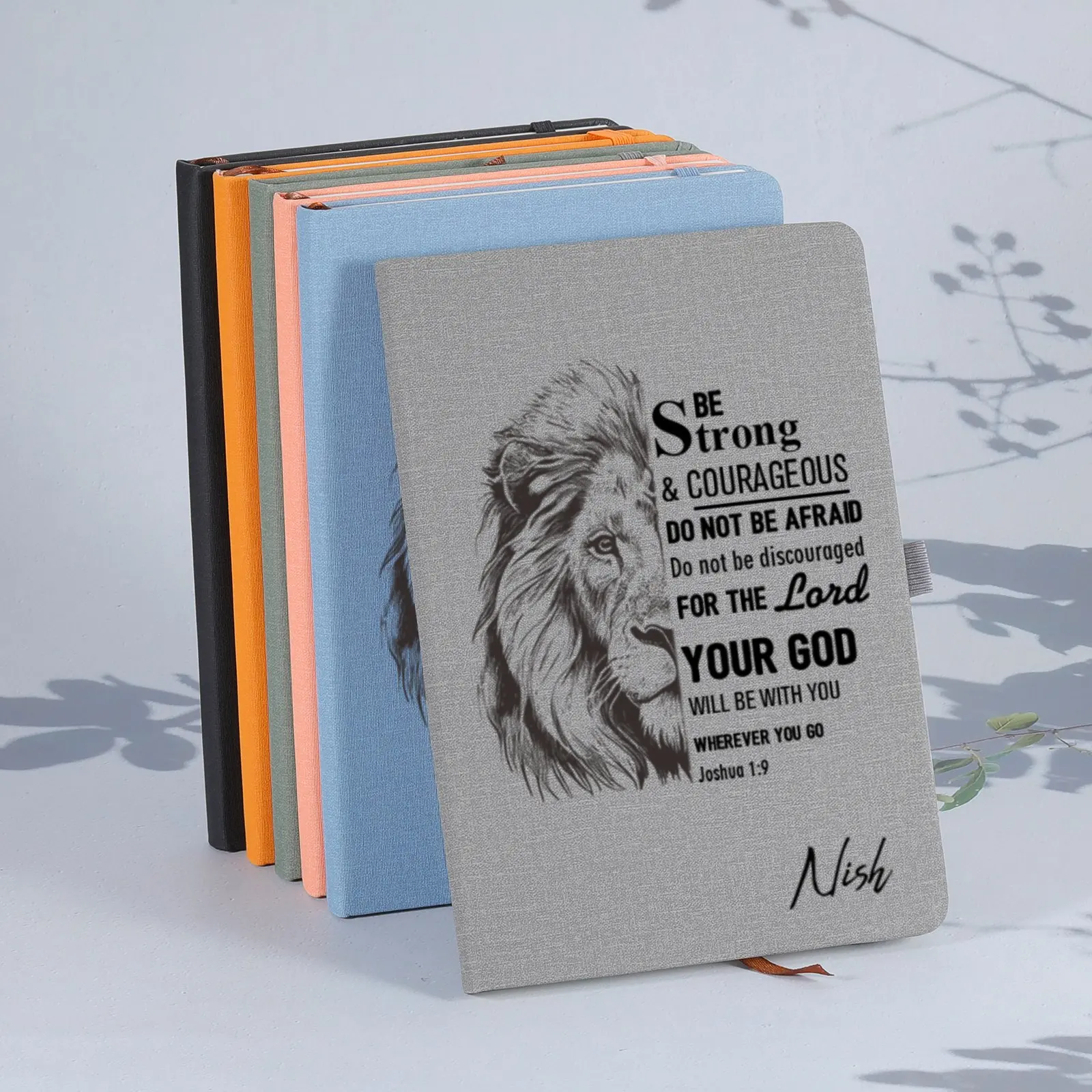 

GOD WILL BE WITH YOU WHEREVER YOU GO Personalized Notebook Custom Name Journal Notebook Anniversary Inspirational Birthday Gift