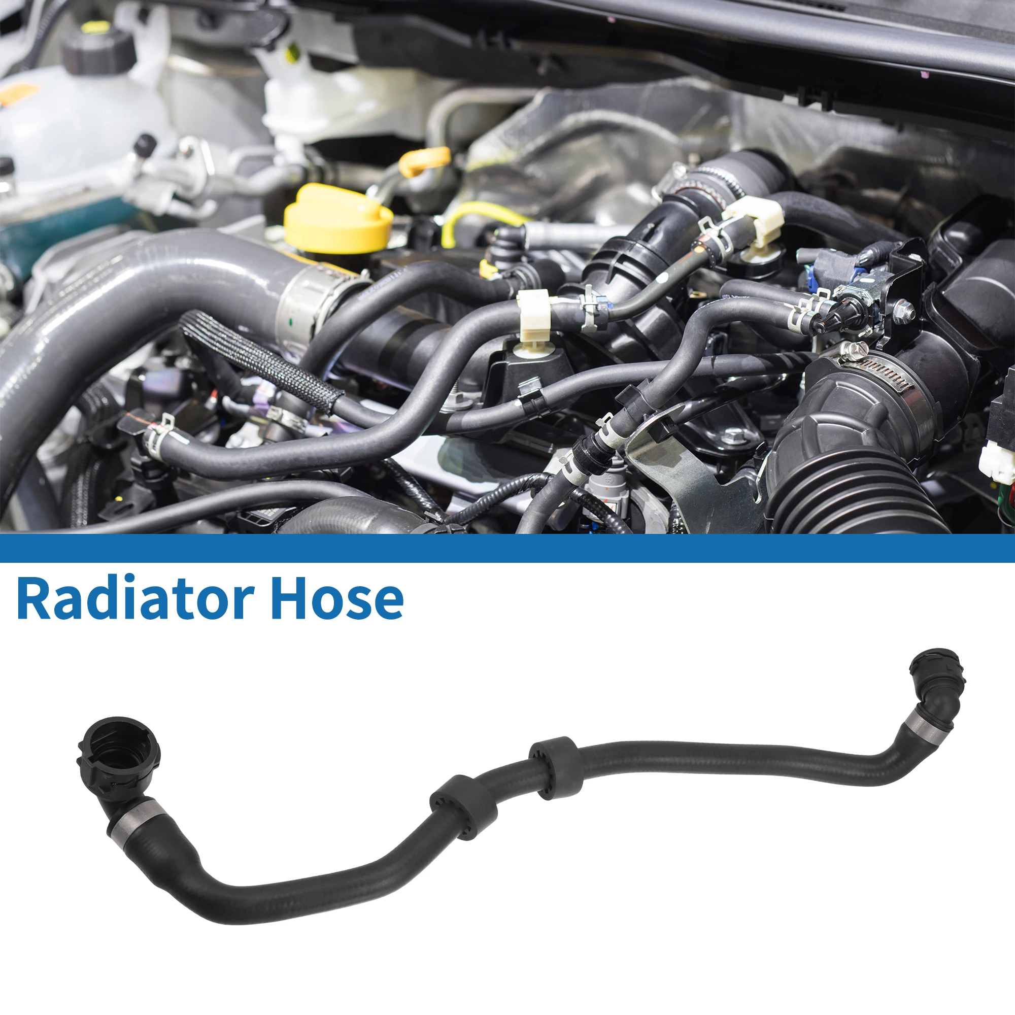 

UXCELL Radiator Hose for BMW 528i xDrive 2.0L 2012-2016 No.17127619687 | Black 1 Pcs