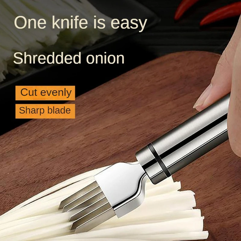 Onion Garlic Cutter Knife Cut Onions Slicer Shredder Garlic Crusher Vegetable Cutter Knife Shred Tools Slice Kitchen Accessories