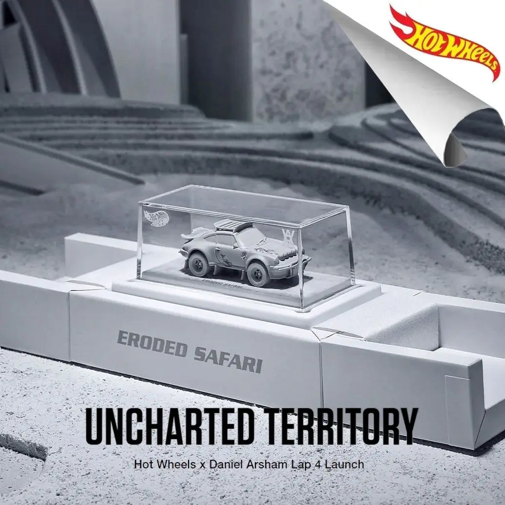 Hot Wheels RLC 1/64 Daniel Arsham Lap 4 Launch Eroded Porsche 930 Safari limited collection of die cast alloy trolley model