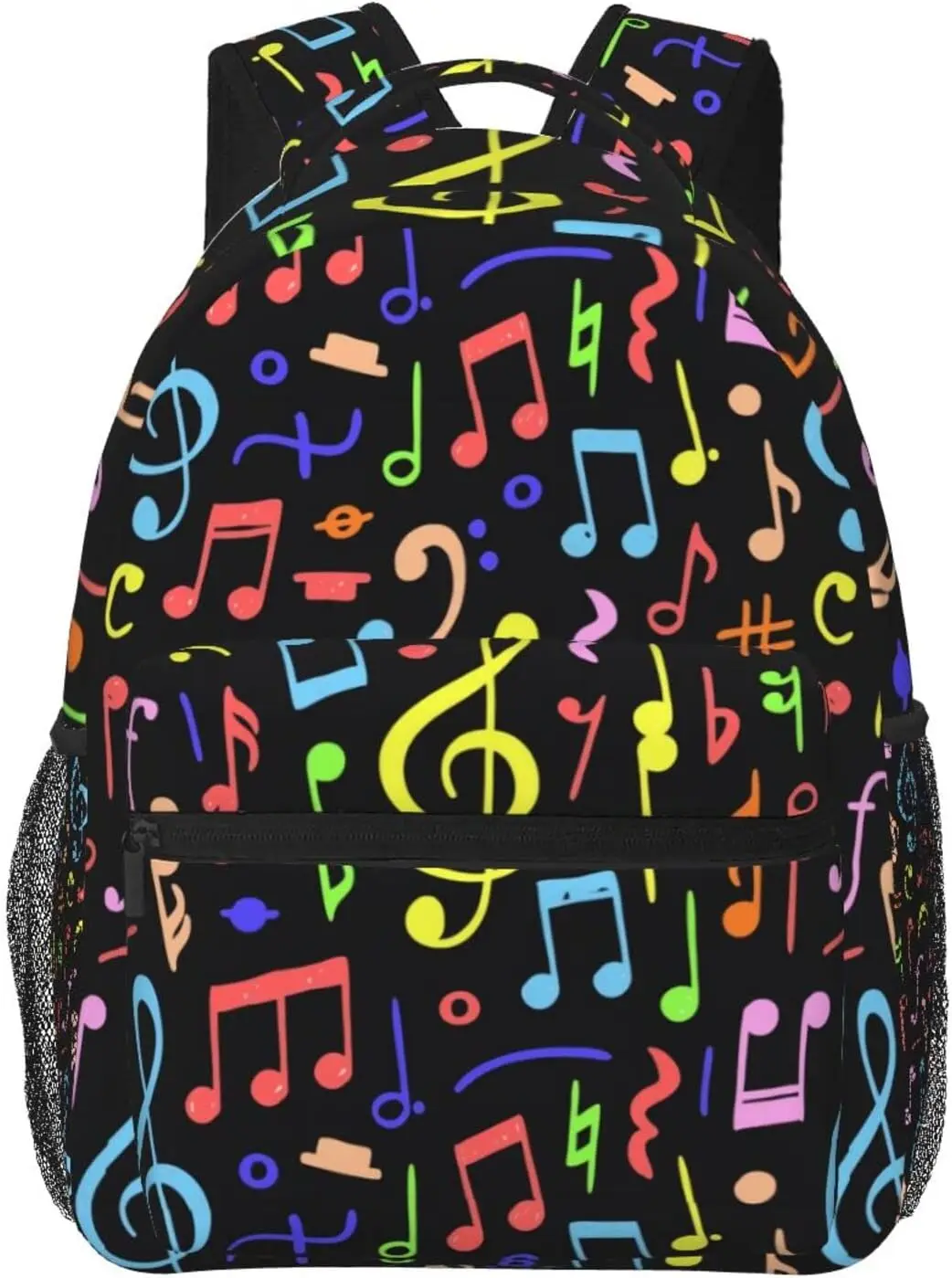 

Music Note Piano Keys Backpacks Cute Laptop Bookbag Computer Bag Hiking Travel Daypack for Women Men