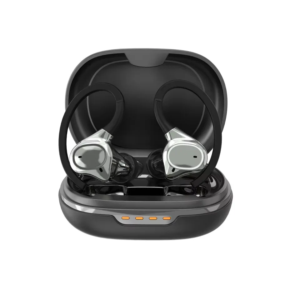

TWS Bluetooth Earphones True Wireless Headphones with Mic Touch Control Noise Reduction Earhooks Waterproof Headset
