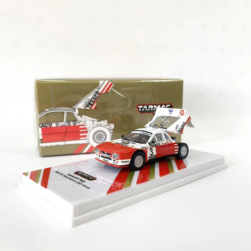 Tarmac nous-mêmes 1:64 Modèle de voiture Lancia 037, Van de rallye Haspengouw, Véhicule en alliage moulé sous pression