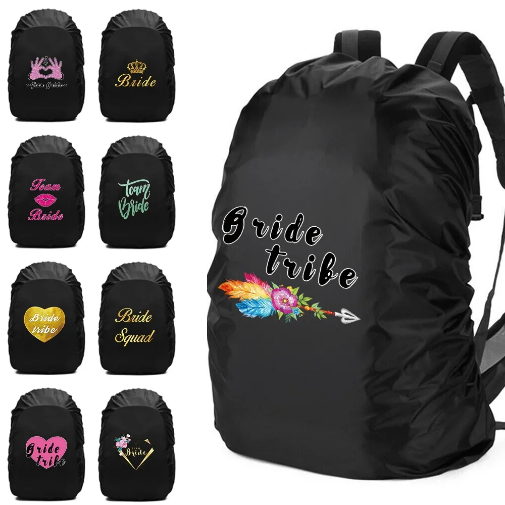 

Waterproof Backpack Rain Cover 20L-70L Travel Accessories Backpack Cute Bride Printed Outdoor Portable Hiking Climbing Cover Bag