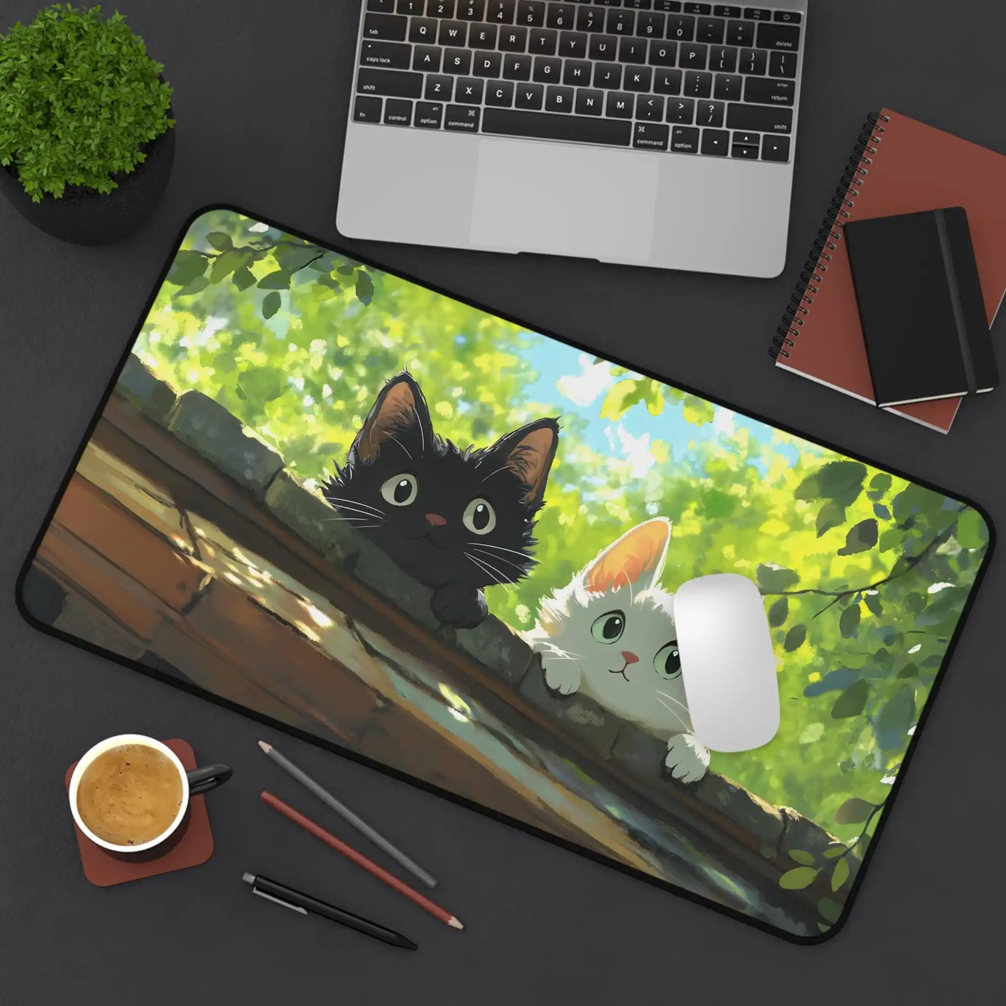 

Cute Cat Pattern Mouse Pad, Animal Office Decorative Mat, Non-Slip Waterproof Game Desk Mat, Perfect Gift for Cat Lovers