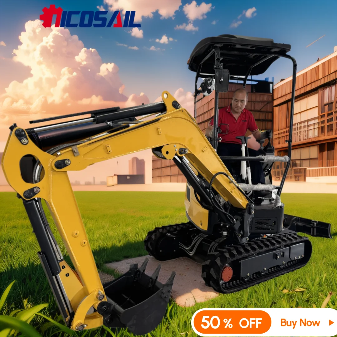 

Factory hot selling mini excavator with discounted price Mini excavator with cab for outdoor garden work