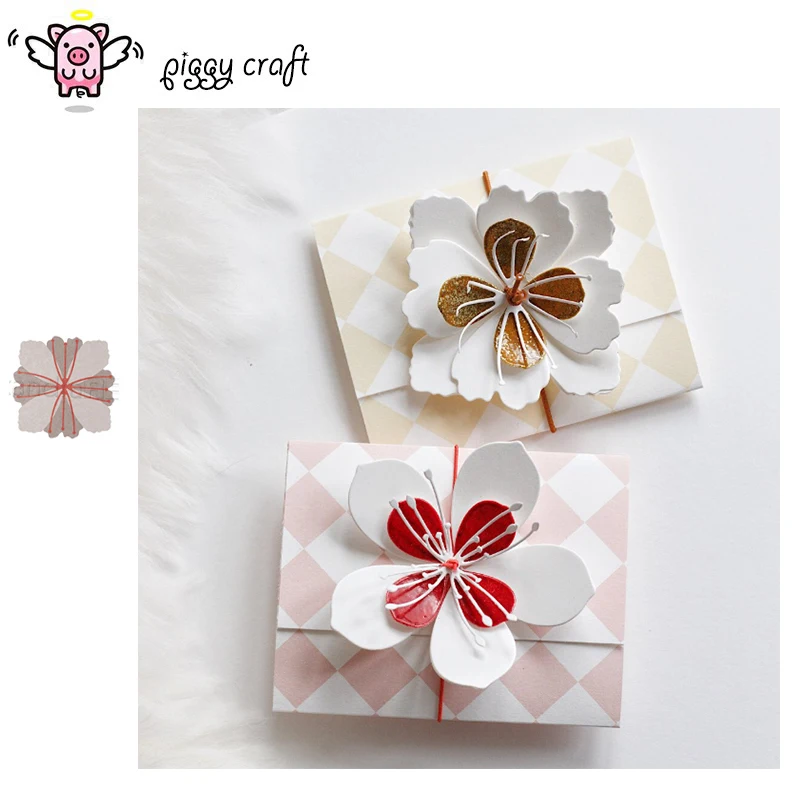 Piggy Craft Metall-Stanzformen, Stanzformen für Blumendekoration, Scrapbook-Papier, Bastelmesser, Schablonen, Stanzschablonen