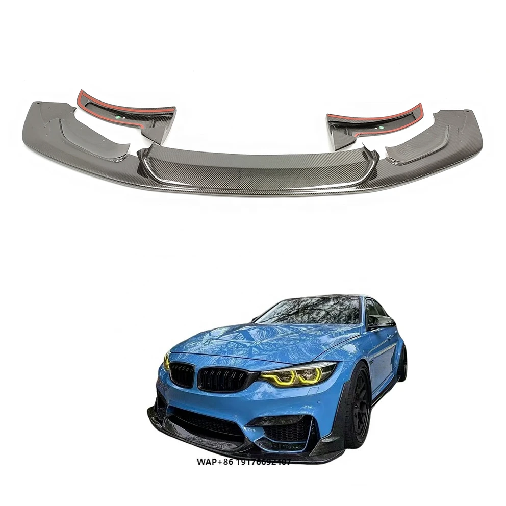 

Suitable forbmw M2 Bodykit F80 F82 F83 M3 M4 Dry Carbon Fiber Front Lip Front Bumper Splitter Lip Spoiler