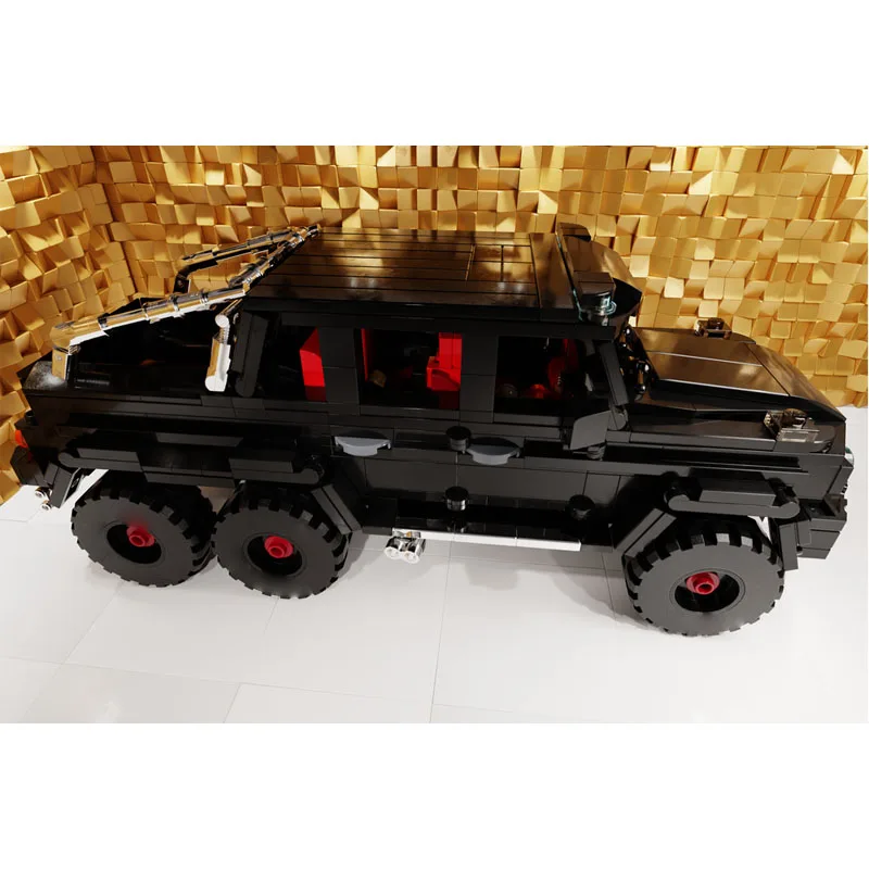 

MOC-106953 Classic New Black Truck Building Block Model, 704 Pieces, Birthday and Christmas Toy Gift for Boys and Children