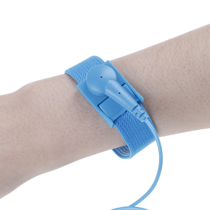 Anti Static Bracelet Electrostatic ESD Discharge Cable Reusable Wrist Band Strap