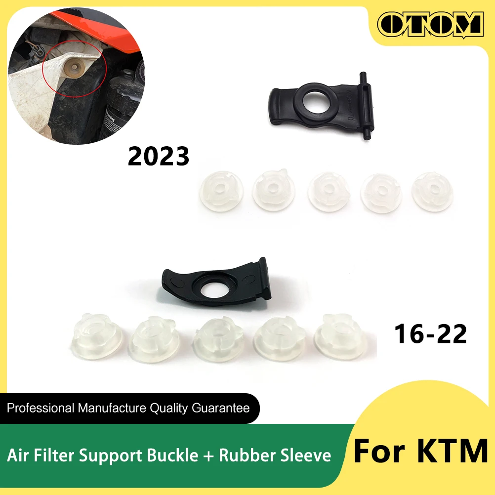 OTOM 2016-2024 Motorcycle Air Filter Mounting Bracket Support Buckle And Rubber Grommets For KTM SXF EXC  HUSQVARNA FE TC GASGAS