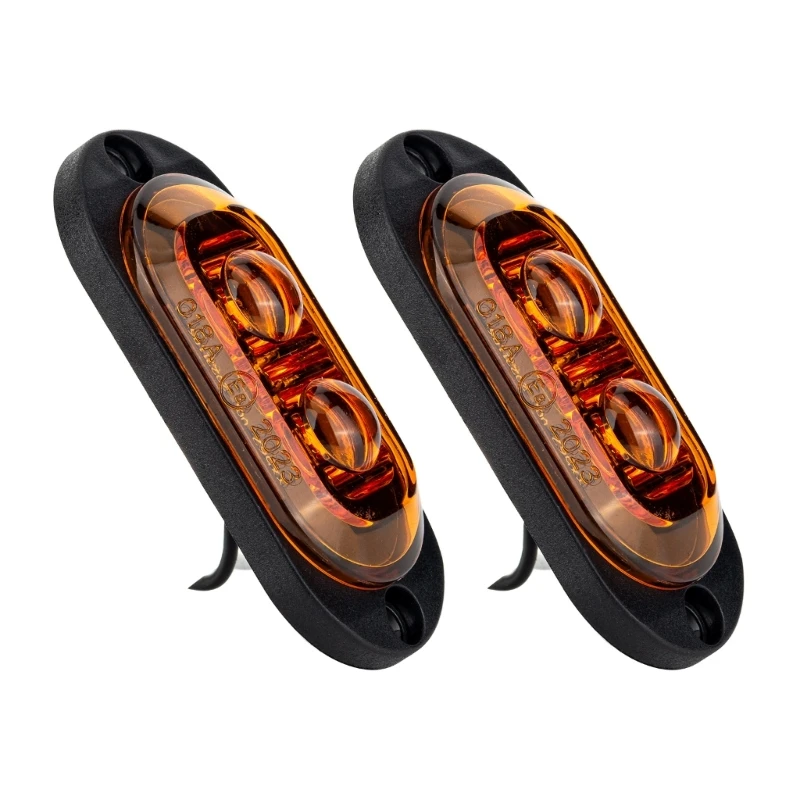 LED Side Marker Light Smoked Lens Sidemarker Amber LED Turn Signal/LED Running/Position/Parking Light