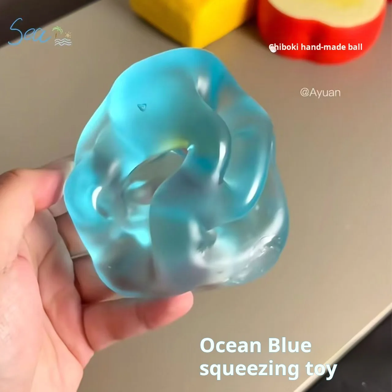 لعبة حلوى الشعير الأزرق البحري أداة تخفيف التوتر لعبة الاسترخاء المحمولة مناسبة لألعاب تخفيف التوتر من جميع الأعمار #2