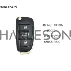 Auto Remote Schlüssel Für Audi A3 S3 TT A4 S4 Q3 A1 2005-2013 Jahre 8P0837220D 8X0837220D 434Mhz 48 Chip Auto Smart Control Key