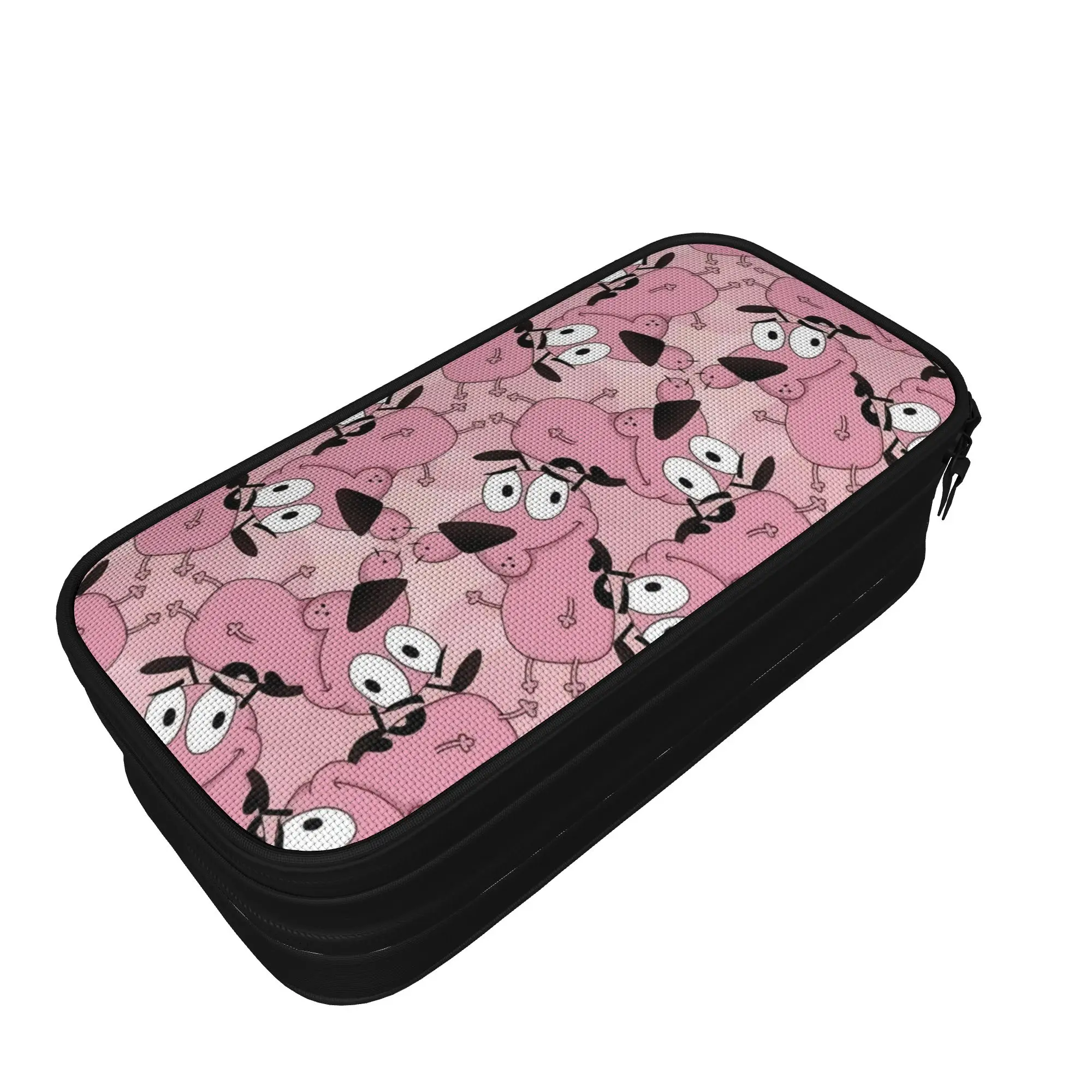 Lovely Couraged Cowardlys Dogs Pencil Cases Cartoon Pencil Box Pen Holder for Girl Boy Large Bag Students School Gift Stationery