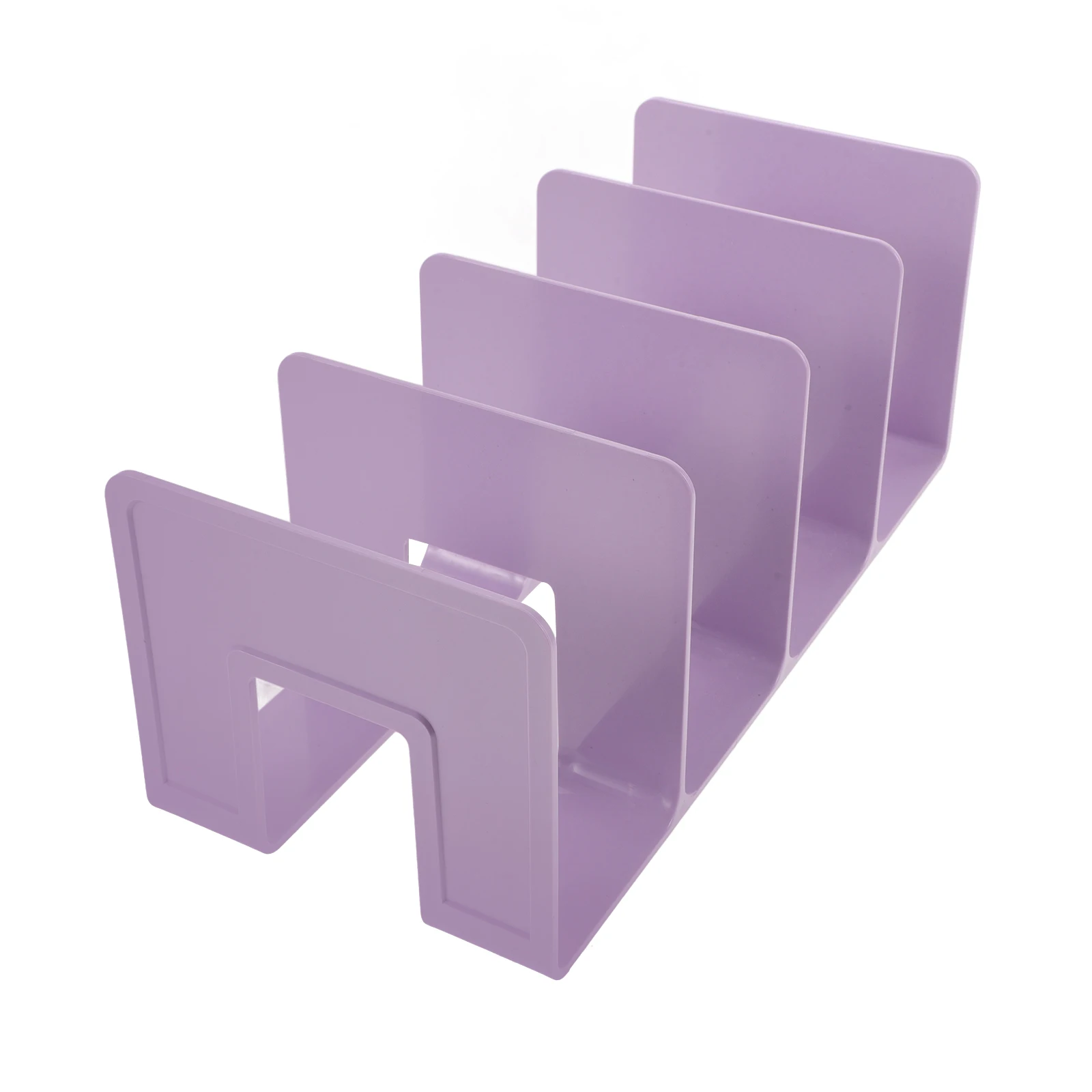 

Sturdy Plastic Bookend Thickened Design Simple Book Shelf Organizer For Office Home Study Room File Storage Rack Decorative
