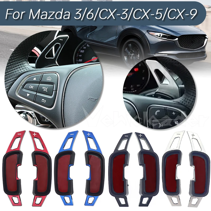 

2x For Mazda Steering Wheel Paddle Shift Extension For Mazda 2 DL 3 6 CX-3 CX-4 CX-5 CX-9 MX-5 accessories