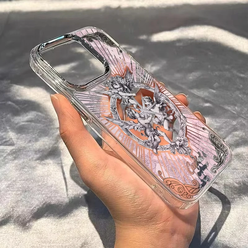 Middle Ages Cupid Angel Phone Case for iPhone 17 Air 11 12 13 14 15 16 Pro Max X Xs XR 8 7 Soft TPU Protective Cover Fundas view 6