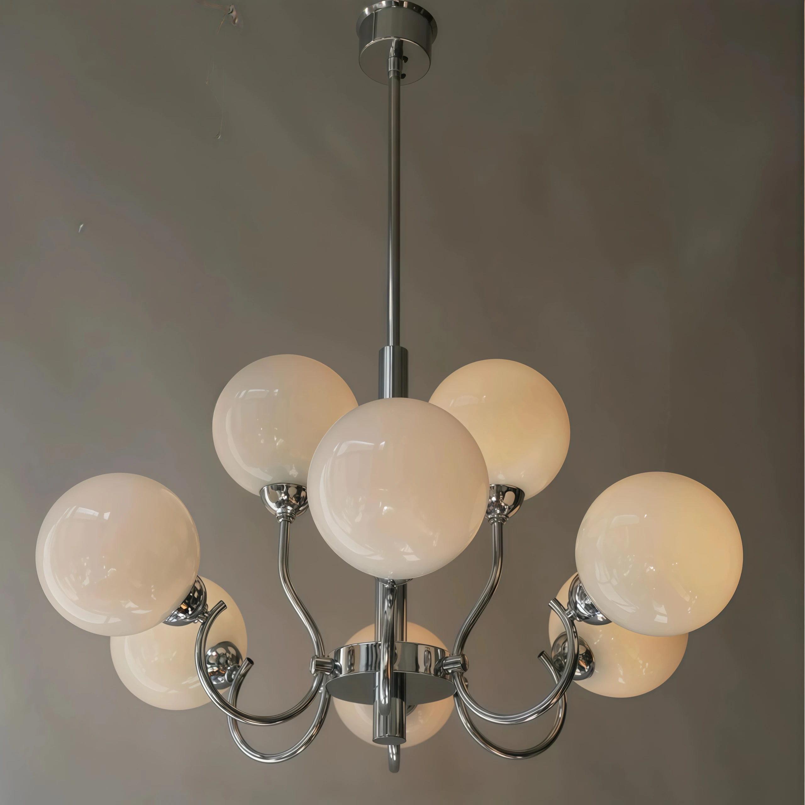 

Итальянская минималистичная люстра середины века 1960-х годов - креативная лампа в стиле ретро Баухаус для гостиной виллы, главной спальни, фойе