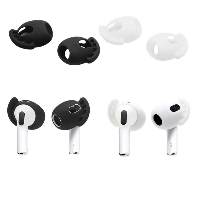 1 Pair Anti-slip Wings Silicone Earplugs Anti-noise Ear Plugs for airpods 3 Earphone Ear Tips Audio Spare Parts