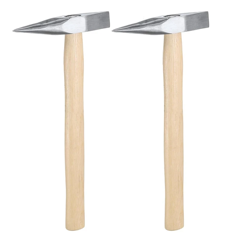 2 ชิ้น 9 ออนซ์เชื่อม Chipping Hammer เหล็ก - ค้อนช่างไฟฟ้าค้อนพร้อมที่จับไม้สําหรับถอด Repairing-AT64