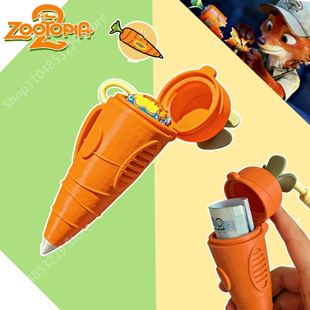 ディズニー ズートピア 2 ジュディ 警察官 キャロット ペン プロップ - ニック ギフト 多機能収納ボックス 装飾ペンダント 周辺玩具