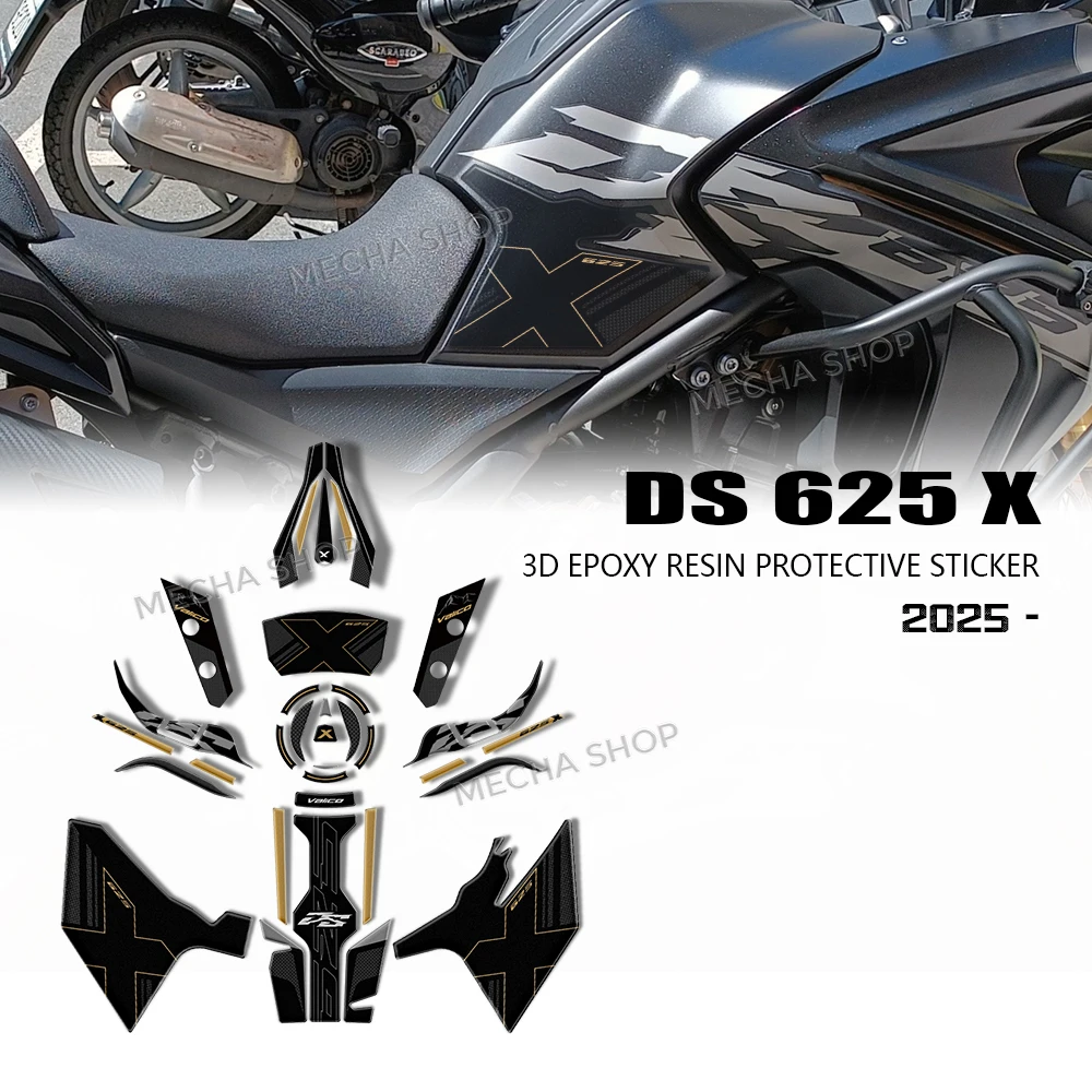 

Наклейка dsx625, защитная накладка на бак, комплект 3D-наклеек для DS625X 625DSX 2025-