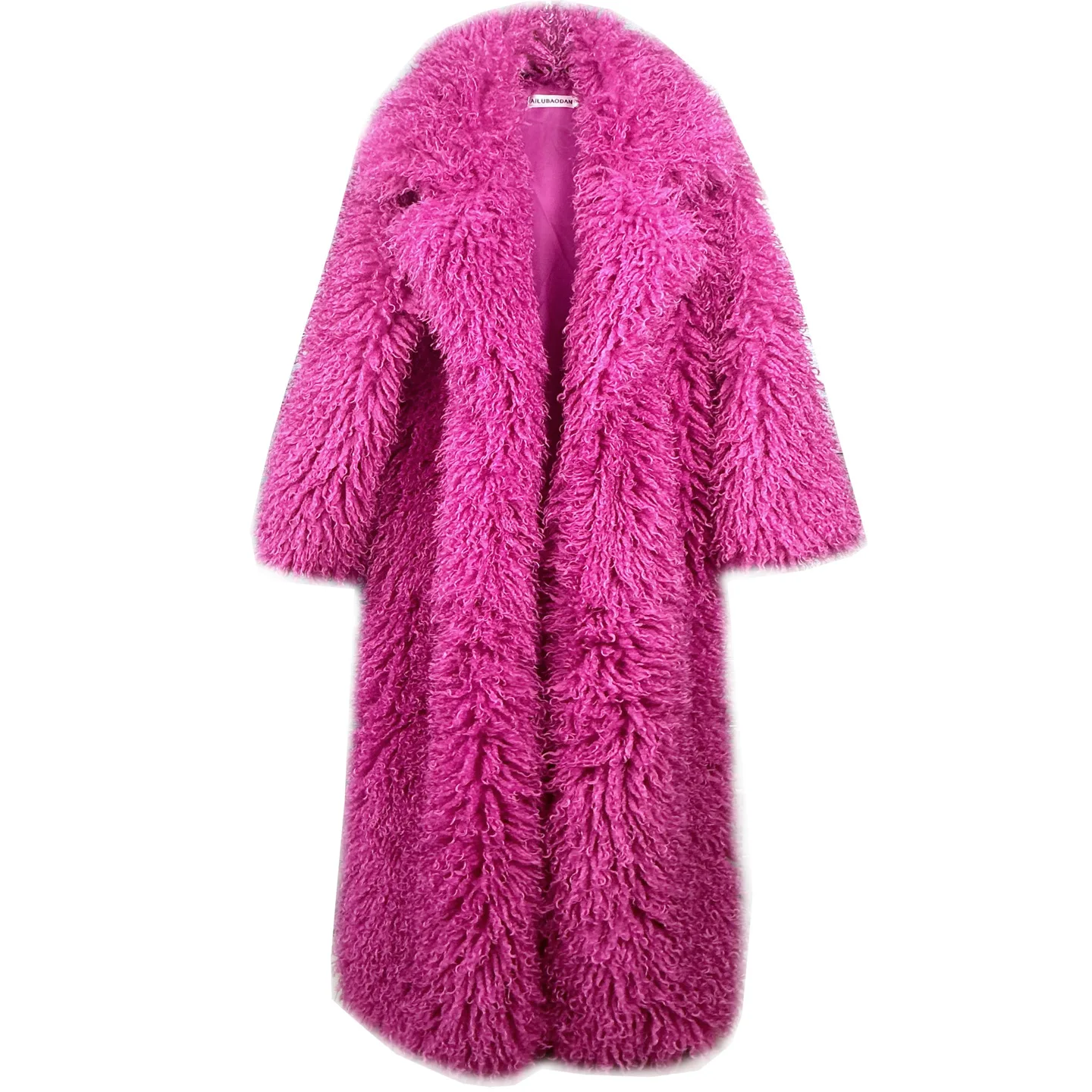 

Color imitation Tokatan wool fluffy coat women's imitation fur extended suit collar winter women's coat