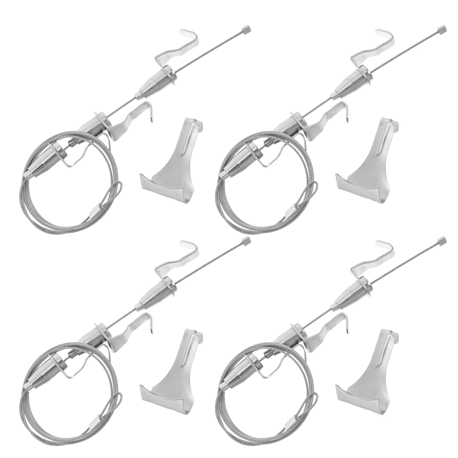4Pcs Picture Hanging Hardware Reusable Hook Set Portable Lightweight System for Frame Mounting in Galleries Homes and Shows