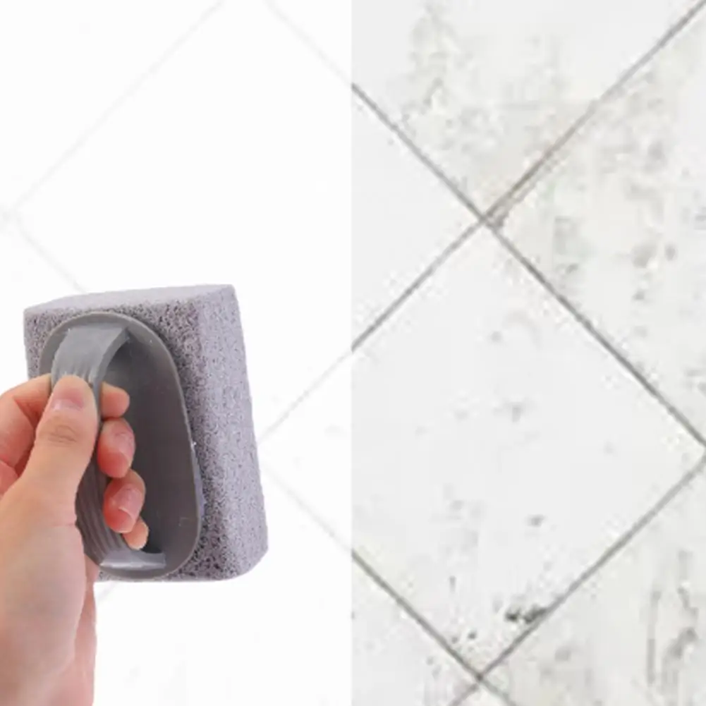 Pool Grout Cleaner Pumice Stone Bricks Set for Pools Stoves Ovens Hand-held Scrubbing Blocks with Handle for Rust Calcium Stain