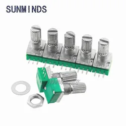 10PCS/LOT  Single Potentiometer  3PIN  RK097N  B1K 5K 10K 20K 50K 100K 250K  Audio/Amplifier