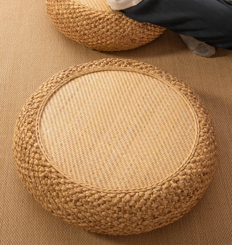 Rattan futon tatami seat cushion Japanese-style home bedroom meditation tea ceremony bay window straw mat hit living room seat