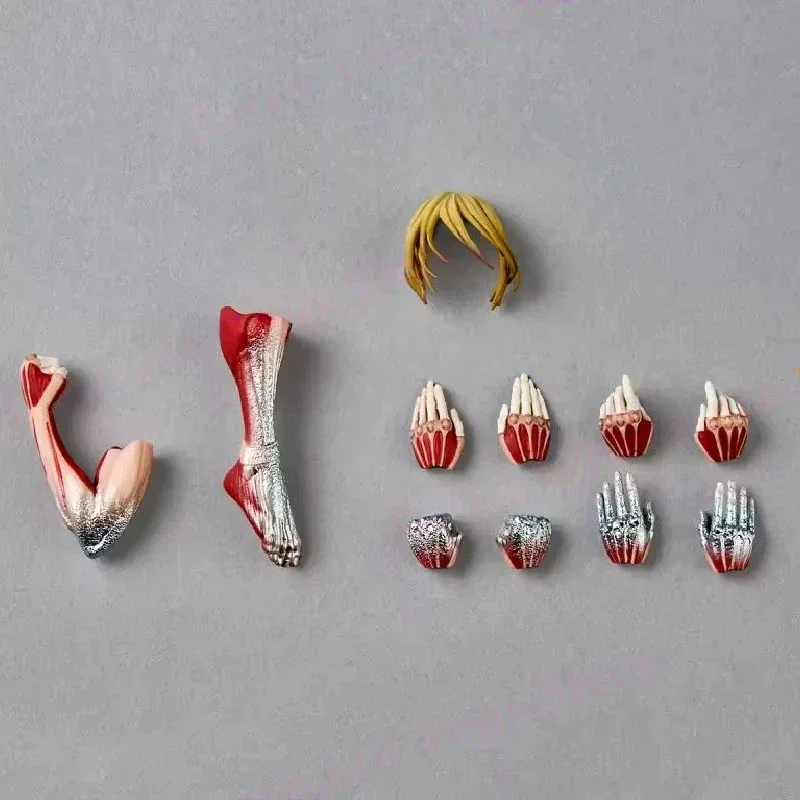 Novo ko ataque em titã annie leonhart kaiyodo revoltech feminino titã forma figura de ação modelo coleção brinquedos presente