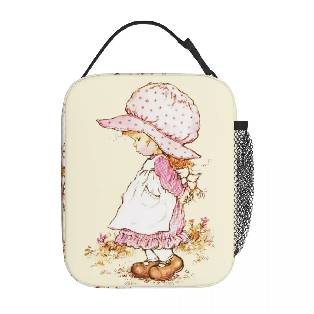 Cute Girl's Insulated Lunch Tote Bag Sarah Kay Cartoon Flower Girl Merch Food Box 2023 New Thermal Cooler Lunch Box For School