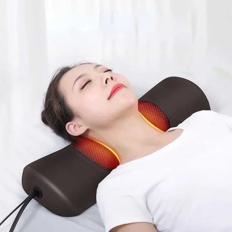 

Cervical Spine Massage Pillow, Hot Compress Support, Inflatable Air Bag Vibration, Multi-Functional Neck Pain Relief