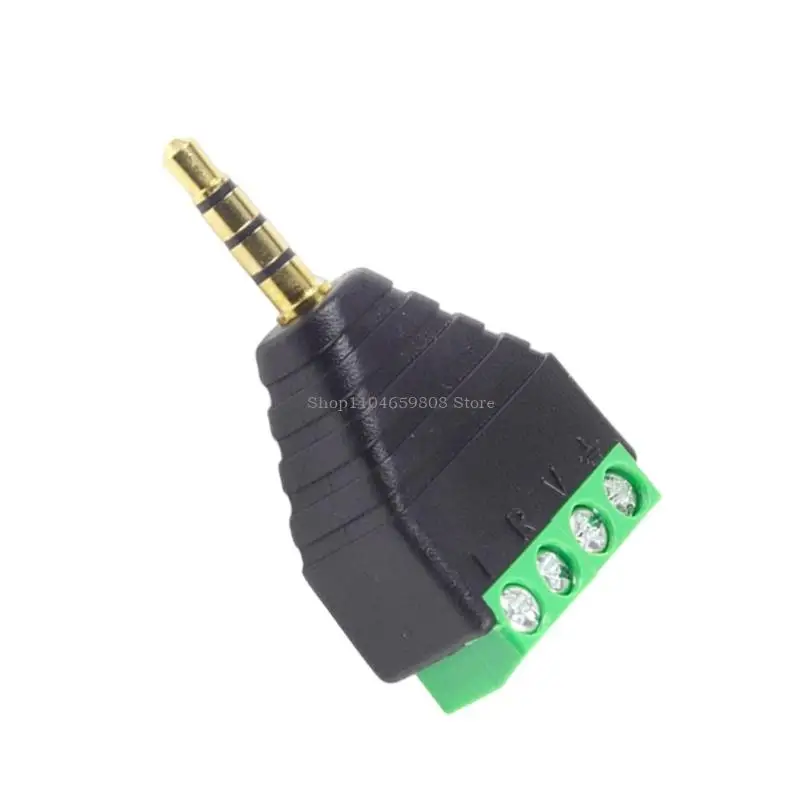 3.5mm 4 دبوس الذكور/الإناث الموصل الطرفي محول سدادات ستيريو #3