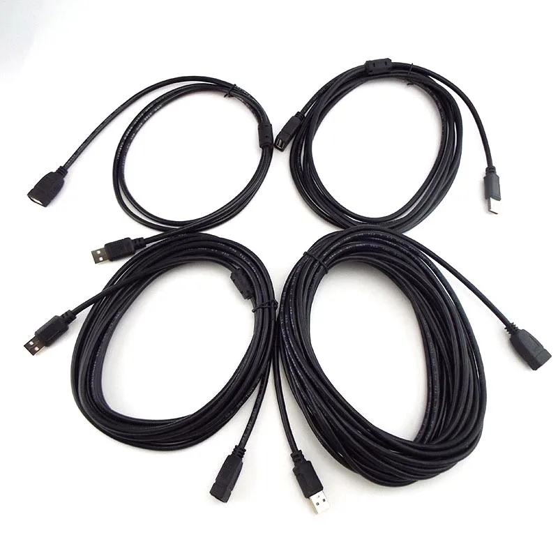 USB 2.0 Cable Extender Cord Wire Data Transmission Cables Super Speed Extension cable For Monitor Projector Mouse Keyboard W28