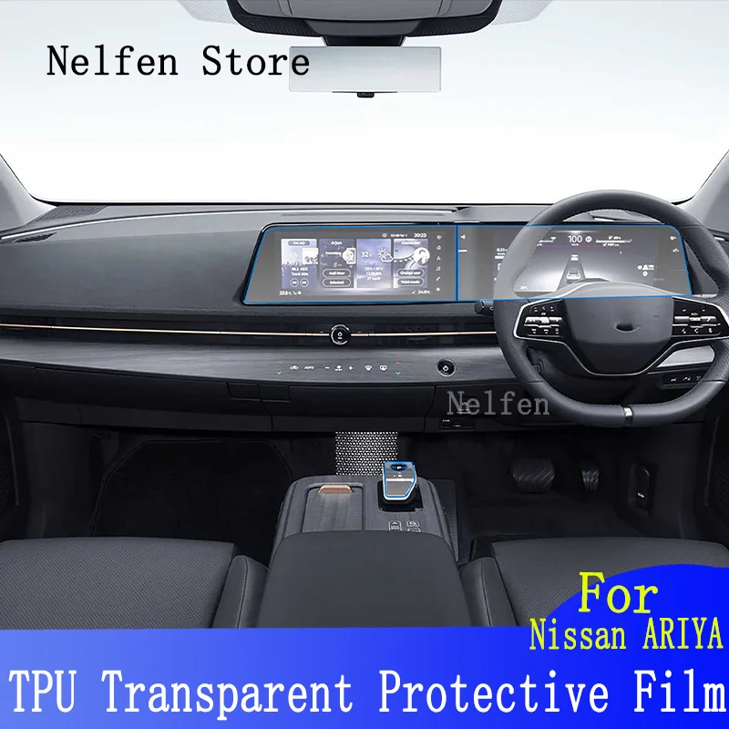 

TPU Car Interior Protective Film For Nissan ARIYA 2022-2023 Center Console Gear Panel ScreenAnti-Scratch Repair Sticker