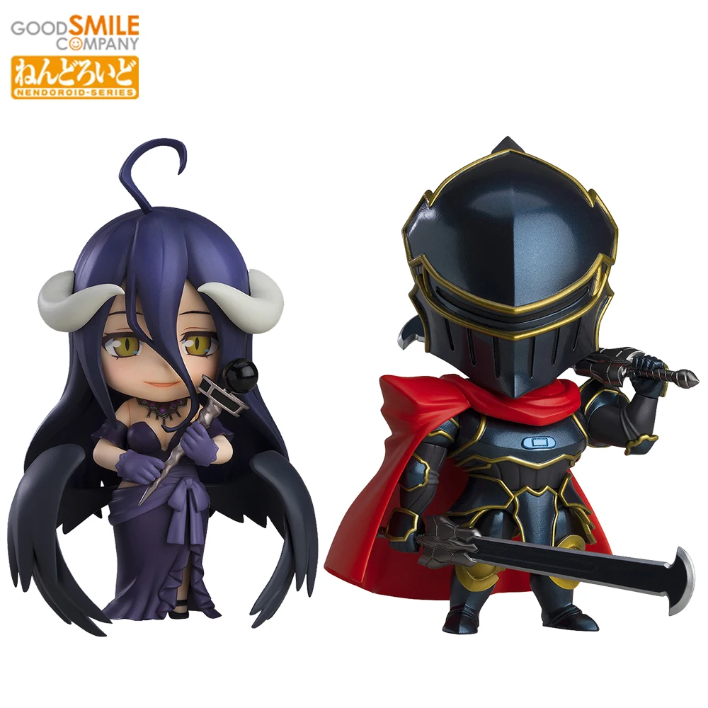 NEW Original GSC OVERLORD Nendoroid No.2604 Albedo (Dress Ver.) & No.2605 Dark Hero Momon 10mm Anime Model Action Figure Gifts