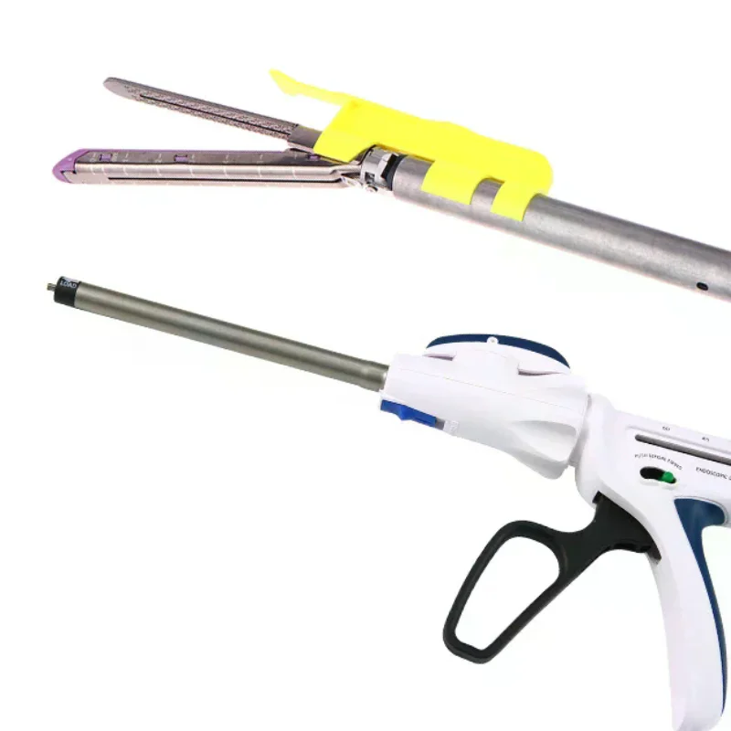 

Хирургическое оборудование Лапароскопический хирургический инструмент Одноразовый эндоскопический линейный резак Степлеры Ручка в сборе